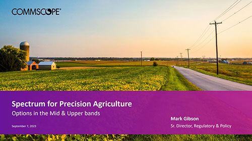 Spectrum for Precision Agriculture